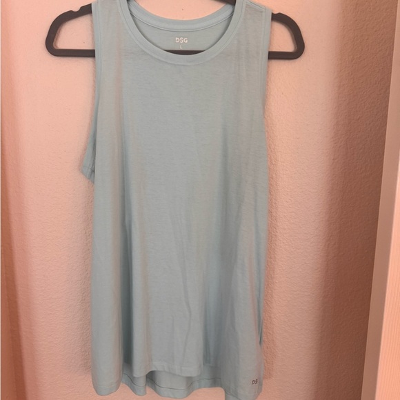 DSG Blue Sleeveless Muscle Tee Relaxed Fit - Picture 1 of 3